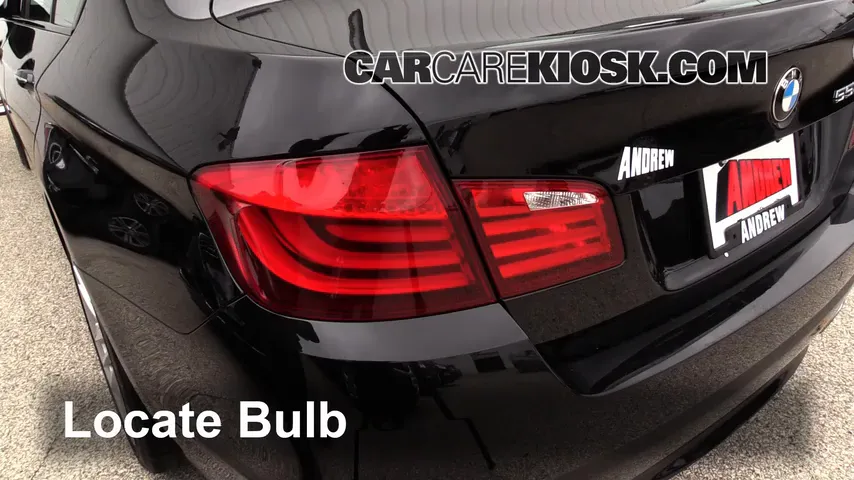 2012 BMW 550i xDrive 4.4L V8 Turbo Lights Reverse Light (replace bulb)